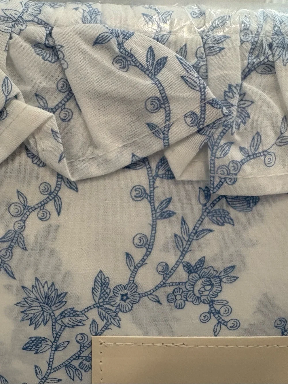 NEW Laura Ashley Blue Floral Sheet Set with Ruffle Hem- King Size